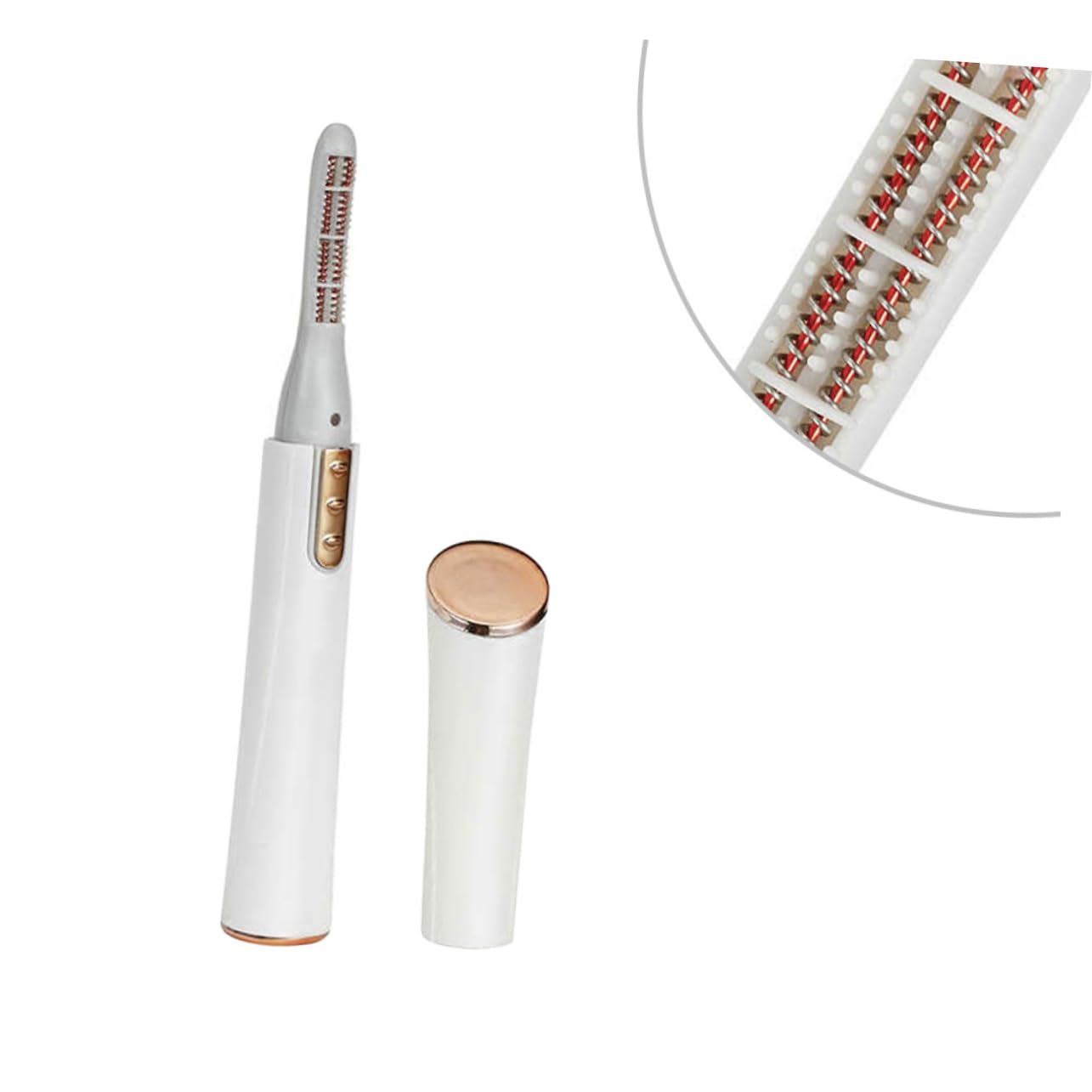 Ipetboom Professional Eyelash Curler Heating Clip Comfortable Design No for Travel Eyelash Tools Set