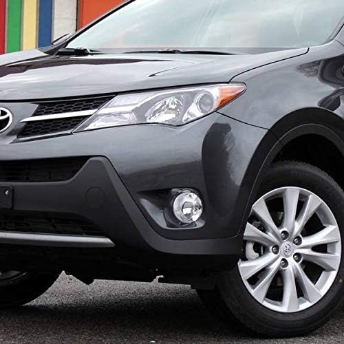 Compatible with 2013 2014 2015 Toyota Rav 4 RAV4 Halogen Fog light Kit w/Brackets/Wiring/Switch/Bulbs (Not Fit EV Model)