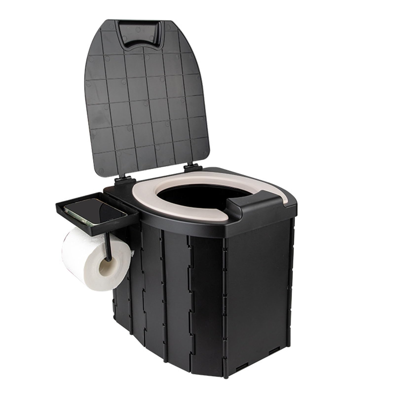 Upgrade WC Portatile per Il Campeggio, WC Pieghevole Portatile con Coperchio, WC WC Secchio dell'automobile WC Portatile per Gli Adulti, WC di Viaggio per Il Campeggio Escursionismo