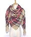 Flesser Women Blanket Wrap Shawl Plaid Cozy Pashmina Scarf (M820)