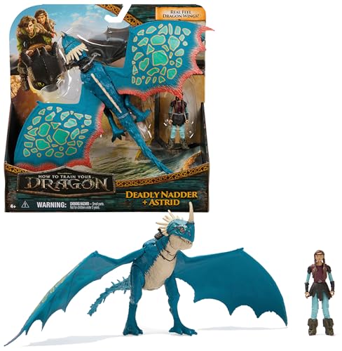 Dreamworks How to Train your Dragon Wikinger und Drachen Actionfiguren-Set Sturmpfeil & Astrid Spielzeug für Kinder ab 4 Jahren