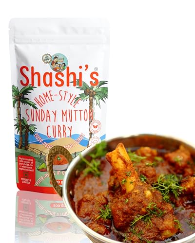 Shashi's Mutton Curry Masala | 200g | Authentic Indian Meat Masala Blend | 5 Simple Step Recipe| Homemade No Preservatives