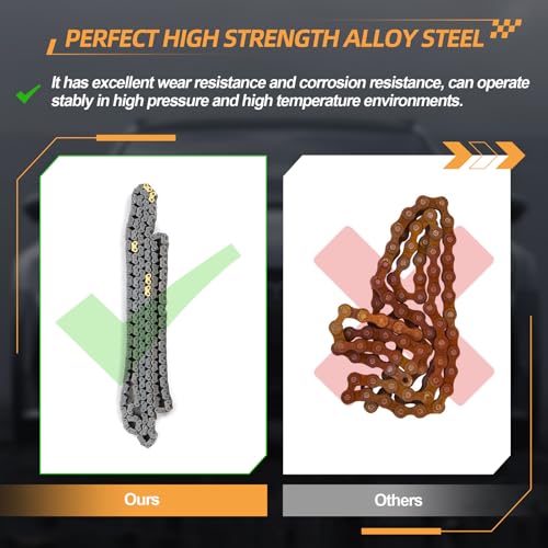 noptul Engine Timing Chain Kit, Suitable for Honda ILX Accord Civic Crosstour CR-V 2.4L, Automotive Timing Chain Set Replacement Parts - Image 7