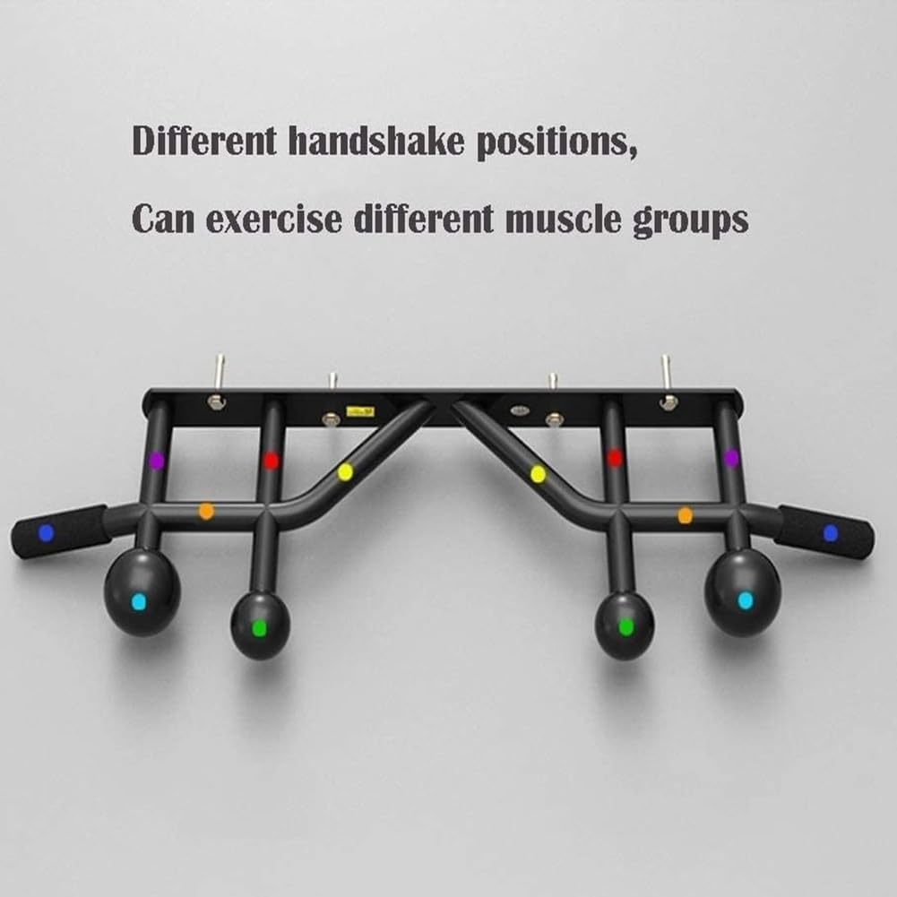 Multi-Handle Pull-Up Ball Chin-Up Machine, Chin-Up Bar Multi-Handle Position Home Gym Upper Body Strength Training Equipment Maximum Weight 660 Lbs