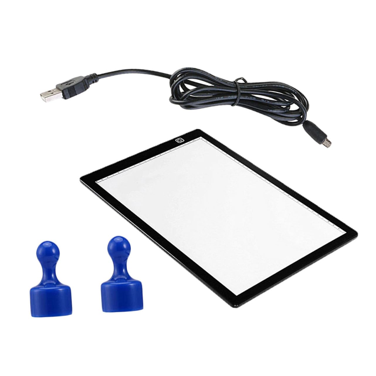 WOONEKY Tablette Lumineuse Mat avec Niveaux de Luminosité LED Portable USB Planche de Dessin Magnétique pour Tracer et Copier Léger