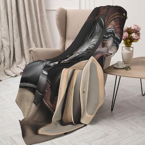 Couverture de qualité supérieure au motif cowboy douce et durable - 5