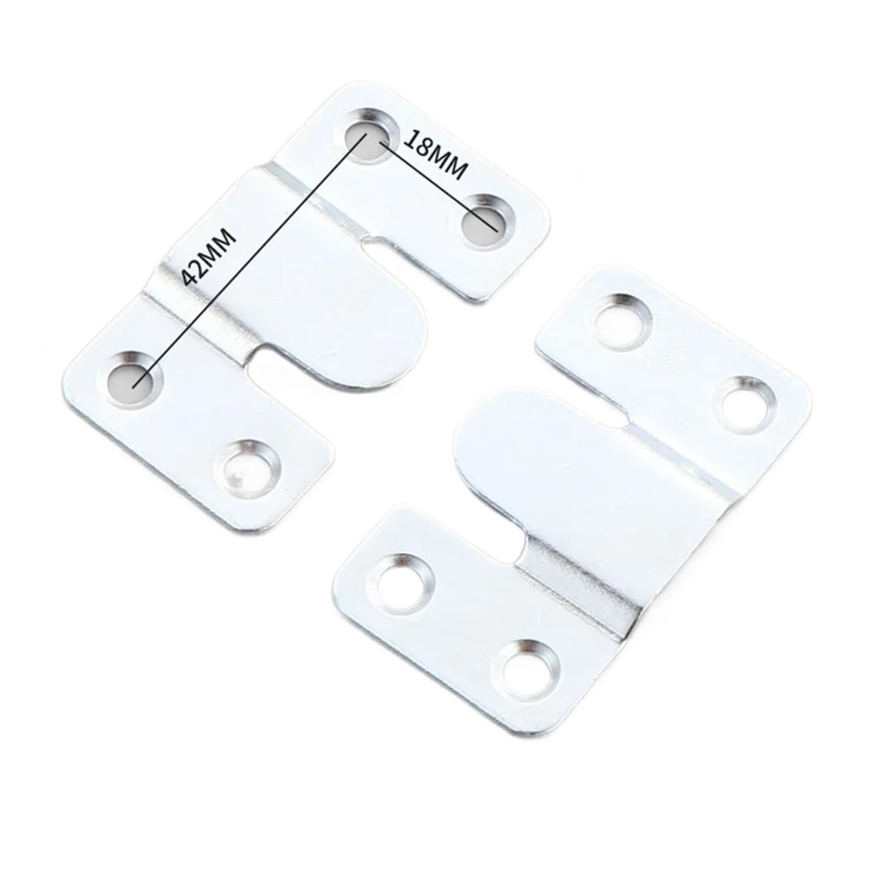 Pfmsaaf Large Embedded Bracket Folding Table Wall Shelves Floating Stainless Steel Hanging Buckle Flush Mount Hanger Furniture Interlock Bracket For Home(,10Pcs(5Set))