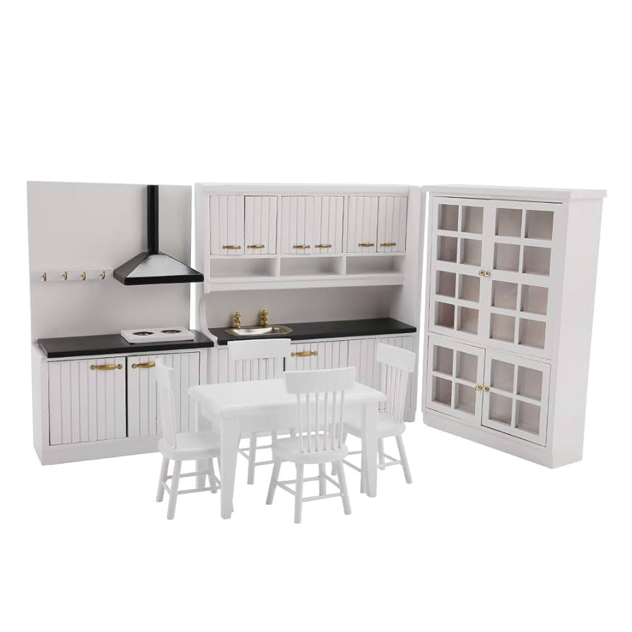 Amazon | yafa キッチン家具セット、プレイハウス玩具1/12ドール