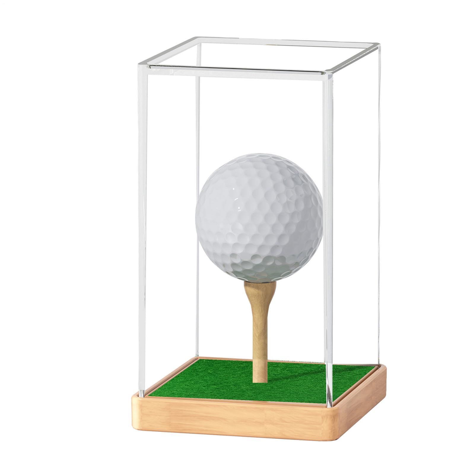 Golf Ball Holder Display | Acrylic Clear Showcase Protection | Golf Display Case,for Home Indoor Room Desk Shelf Family Lover