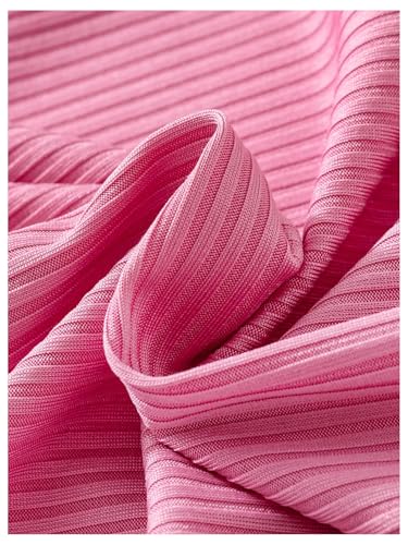 Verdusa Girl's Boho Tassel Halter Dress Sleeveless Slim Fitted Pencil Short Dresses4