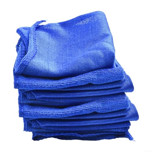 Lot de 50 chiffons de nettoyage en microfibre pour un rinçage et un polissage efficaces à la maison ou dans la voiture