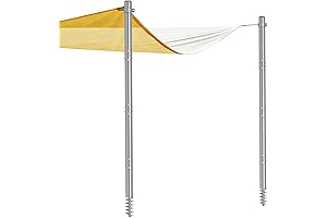 Shade Sail Poles 12 FT - Heavy Duty Design