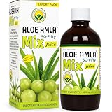 Basic Ayurveda Aloe Vera & Amla Herbal Mix Juice (Pack of 2) | 16.23 Fl Oz (480ml) | Supports Digestion, Immunity & Detox | Rich in Natural Vitamin C | No Added Sugar | Gluten Free, Non-GMO & Vegan