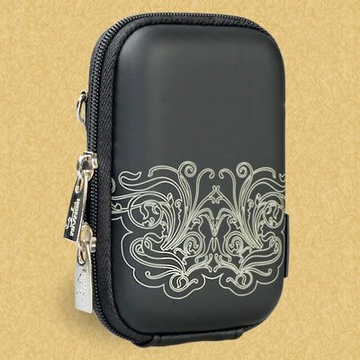 Preisvergleich Produktbild RivaCase 7022 (PU) Hardcase für Digitalkamera schwarz / Moire