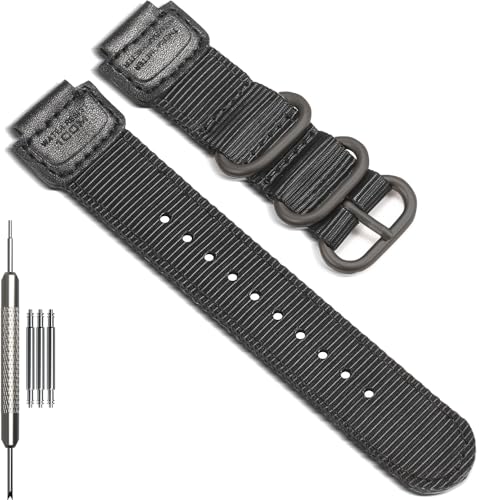 Bracelet montre nylon 16mm anti transpiration pour Casio GWM5610