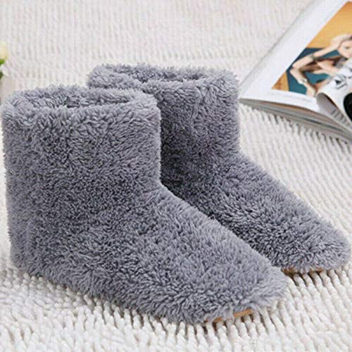 Scaldapiedi con Ricarica USB, Peluche, Pantofola Elettrica Calda, Piedi