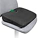 IHEALTHCOMFORT ( 16x13.7 inches Wedge Seat Cushion for Car and Truck,Portable Memory Foam Seat Cushion for Tailbone Stress Back Pain Relief