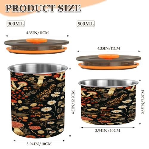Envase hermético para café acero inoxidable 500ml rojo miniatura 2