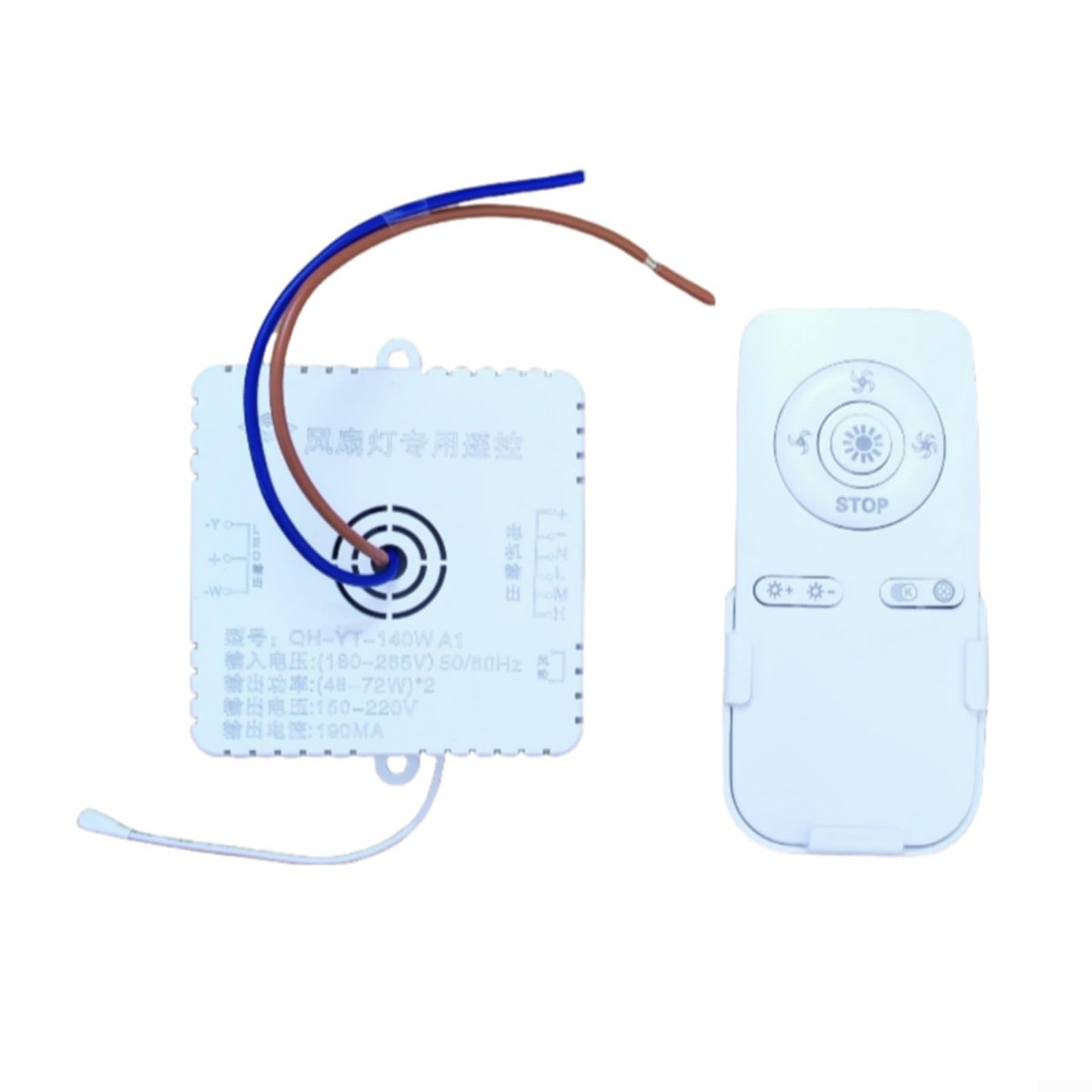 Receptor y mando para ventilador de techo universal que soluciona problemas de interruptor de pared