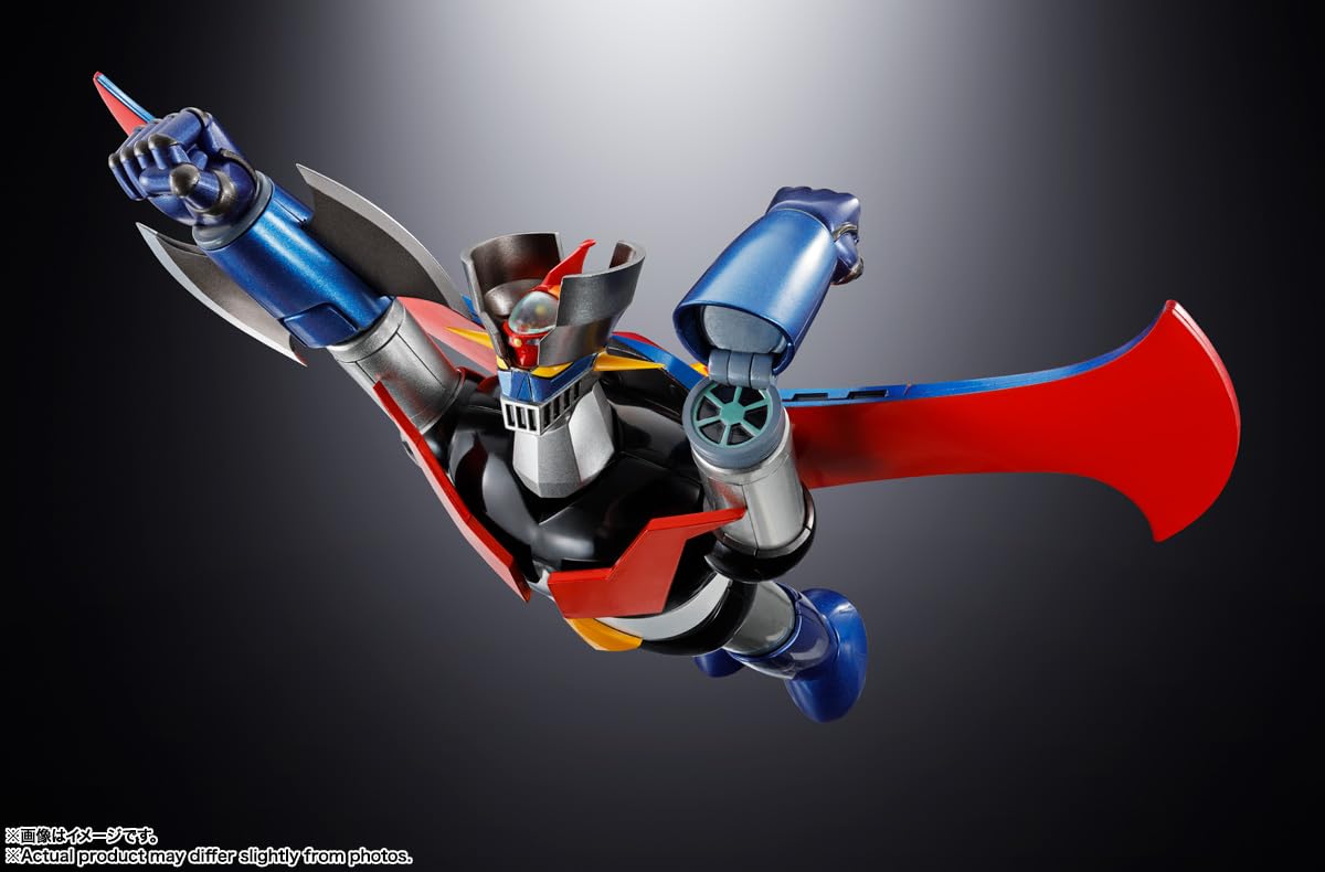 TAMASHII NATIONS Soul of Chogokin GX-117 Mazinger Z (tipo rinforzato) Shinka in pelle - KAKUMEI SHINKA - circa 6,5 pollici (165 mm), pressofuso e ABS, action figure dipinte