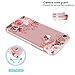 JAHOLAN Compatible with iPhone SE 2022, iPhone SE 2020 Case, iPhone 7 8 Case, Cute Girl Floral Design Clear Slim Cover Case for iPhone 6/6s/7/8/SE 2020 2022 Rose Flower