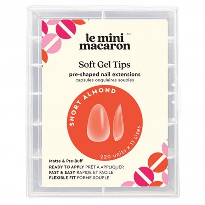 Pre Shaped Soft Gel Nail Extension Tips - Short Al