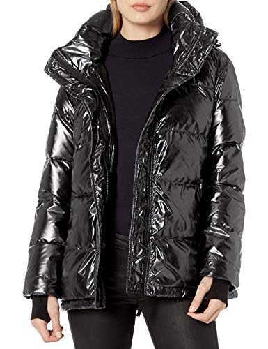 S13 Women's Emmy Midlength Down Puffer Coat, Jet, Medium