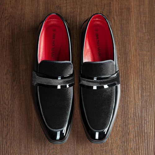 Image of Bruno Marc Men's Tuxedo Loafers Slip-on Dress Shoes