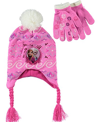 Frozen Elsa and Anna Toddler Laplander Hat with Gloves