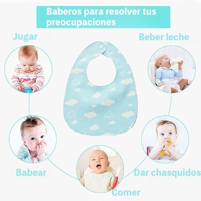 La mejor selección de Baberos para bebe , tabla con los diez mejores. 19 Imagen adicional