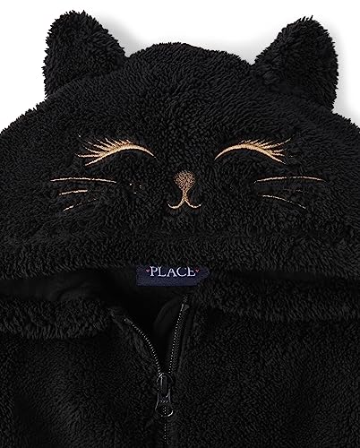 The Children's Place Girls' Sherpa Hooded Coat Winter and Fall Outerwear Jacket2