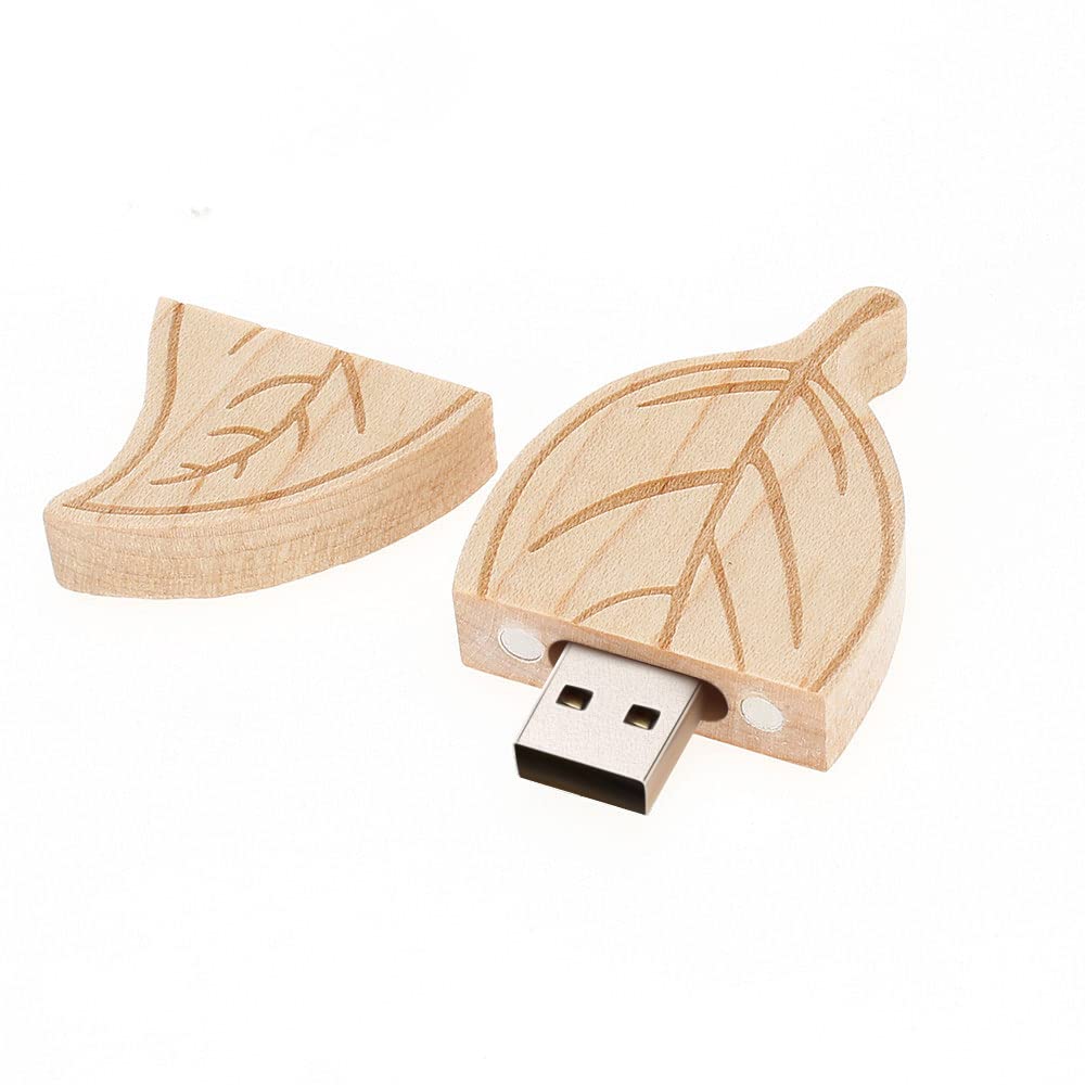 Chiavetta USB da 64 GB, in legno d'acero, USB2.0, 64 GB, con chiavetta USB