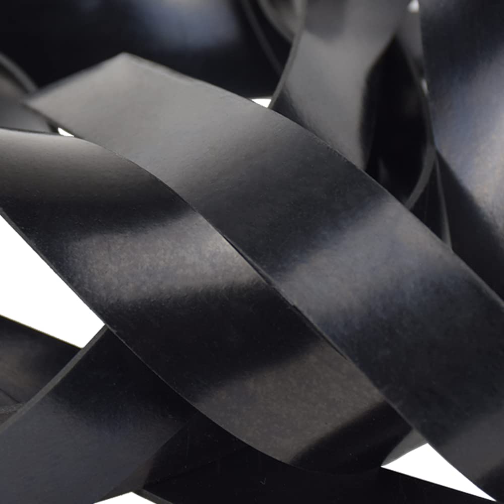 Bande Néoprène 0,6x5,1x300cm - Noir 65A - Étanchéité, Joints, Antivibration - Pour Bricolage, Réparation