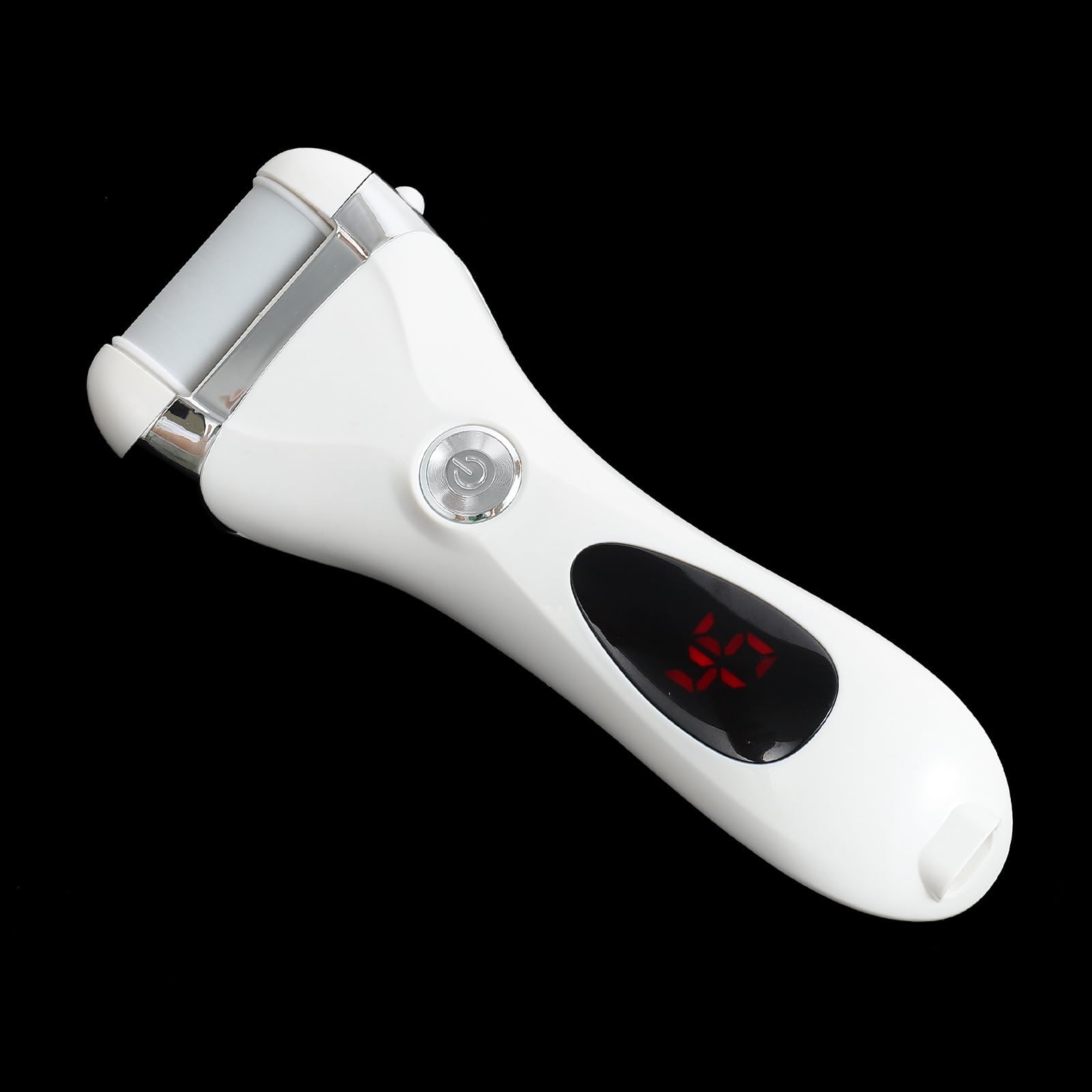 GALPADA Removedor Pantalla Digital de Callos para Pies Eléctrico Recargable Herramienta de Pedicura Práctica para Eliminar Durezas y Capa Muerta Diseño Ergonómico, Color Blanco en Casa