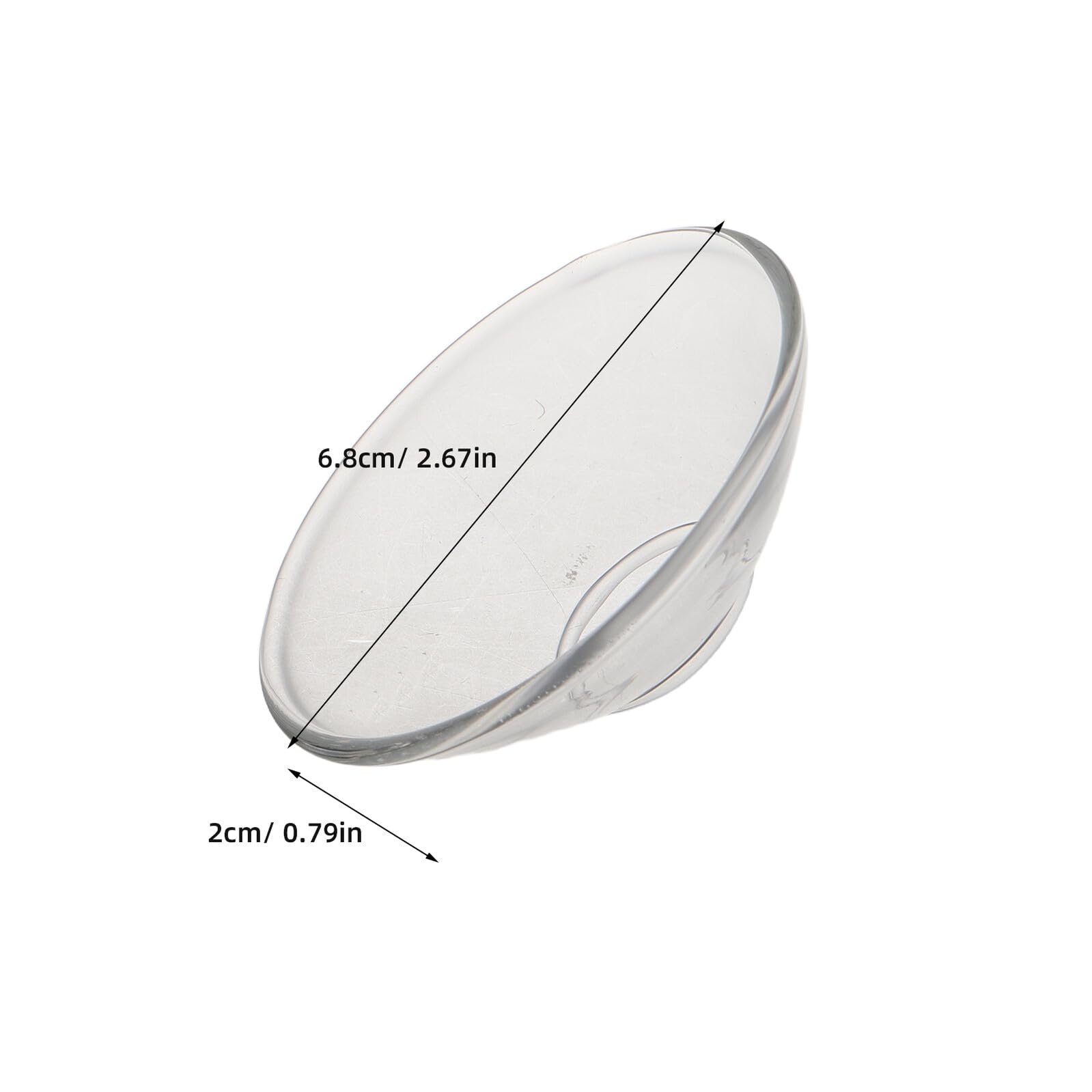 Récupérateur de Gouttes pour Bougies Coniques Cannelé 12 Pièces en Verre Transparent Protège-Cire Solide Décoration Intérieure pour Maison, Restaurant et Hôtel