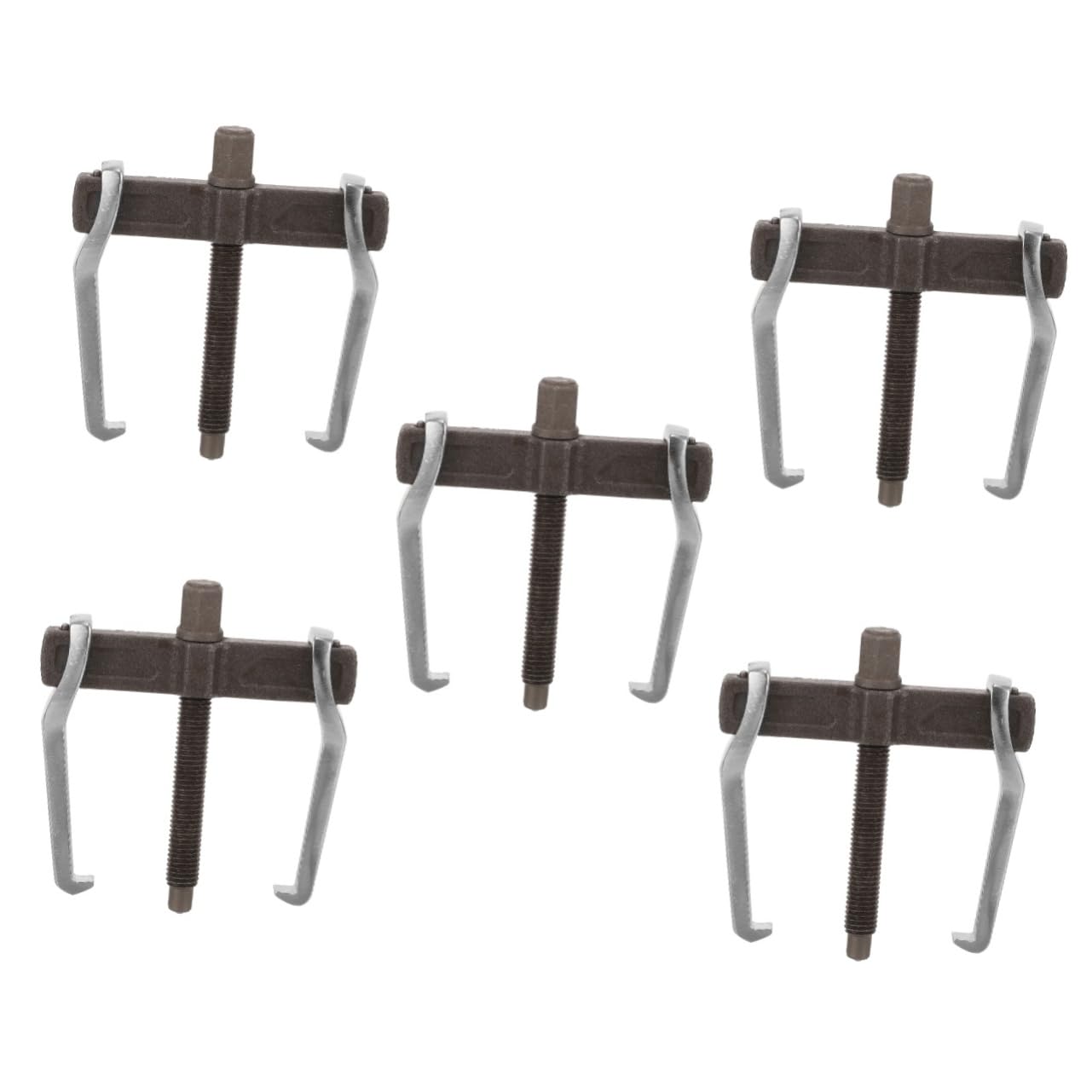 Alipis 5 Piezas Mini Tiradores de Engranajes Centro pequeño Extractor de rodamientos arrancador Herramientas Extractor de Cubo Extractor de polea de Engranajes Acero Carbono