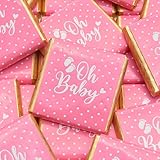 Wyeland Confectionery Baby Shower Milk Chocolate Neapolitans - Pink Baby Girl - 25 Chocolates