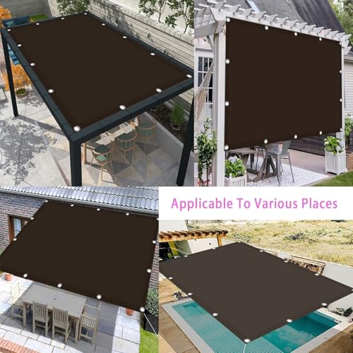 Filet dombrage marron 190 x 240 cm étanche pour solutionner la chaleur du balcon - 7