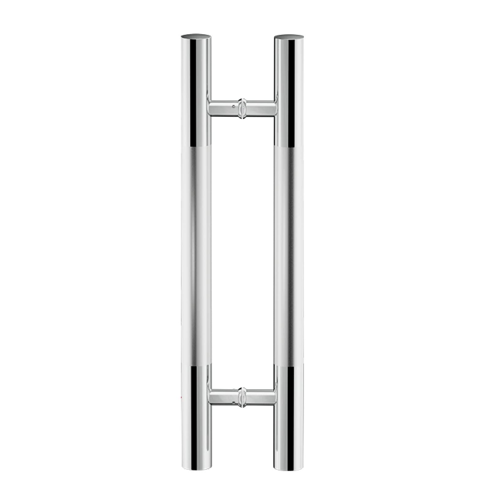 Manilla para puerta de granero exterior, Manija de puerta corrediza de doble cara con barra redonda for puertas de granero, puertas de oficina y tiendas, puertas de madera, manija de puerta de acero i