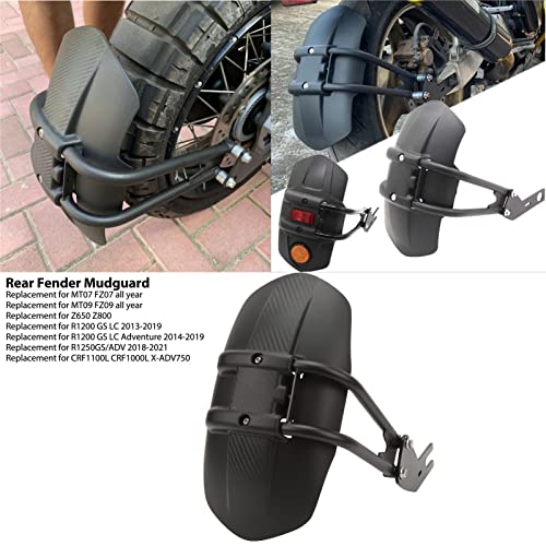 Image of KIMISS Rear Mudguard for R1200 GS LC Adventure 2014-2019, Black Splash Guard Cover, Tire Protection Hugger, Motorcycle Rear Wheel Guard