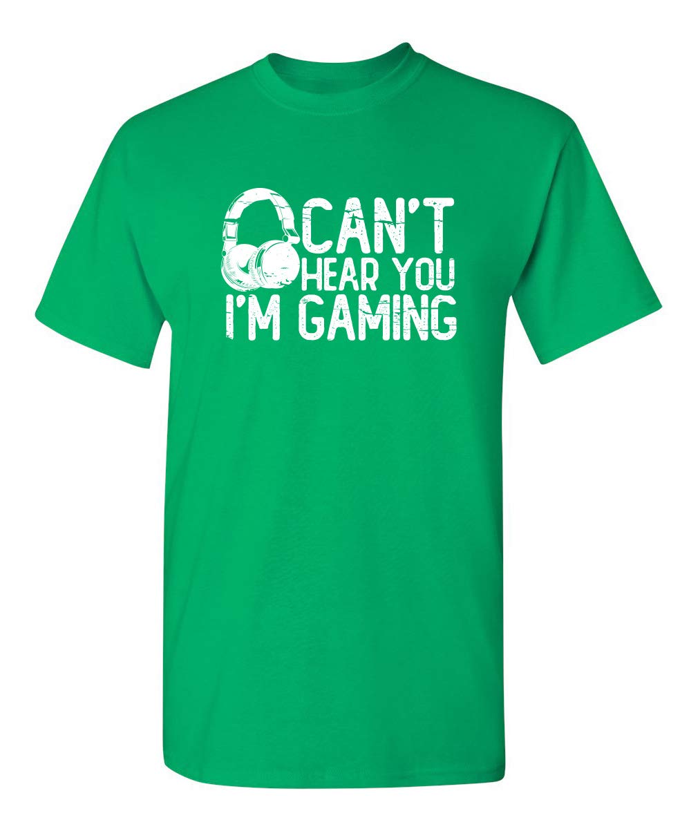 Can’t Hear You I’m Gaming Headset Funny T Shirt | Attitude Mens Graphic Tees Built for Style Novelty Funny T Shirts for Men