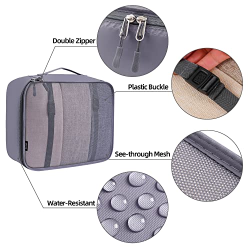Image of BAGAIL 6 Set /8 Set /10 Set Packing Cubes Various Sizes Packing Organizer for Travel Accessories Luggage Carry On Suitcase
