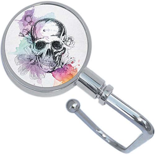 Watercolor Skull Purse Hanger