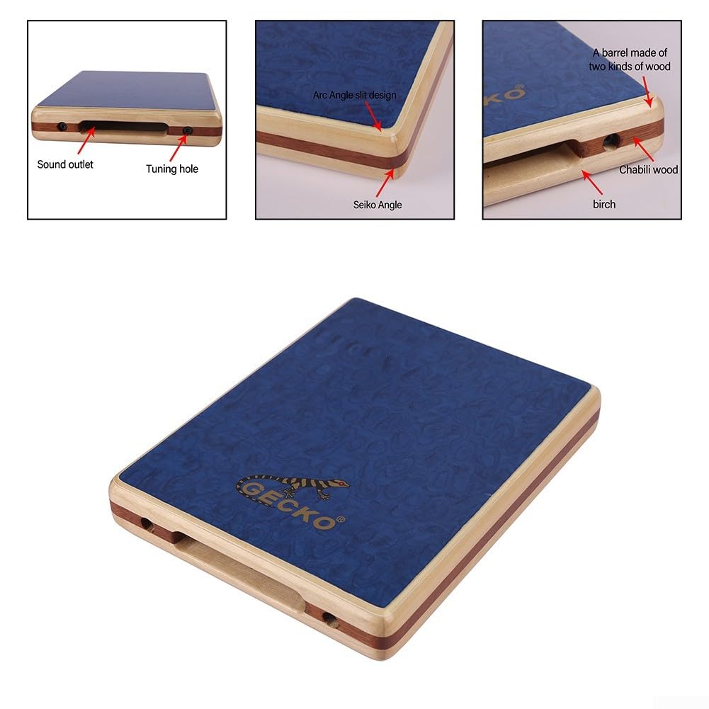 Set di tamburi da viaggio in legno di betulla, con rullante acustico, per sessioni, Beatbox portatile, 45 x 235 x 290 mm (PAD3)