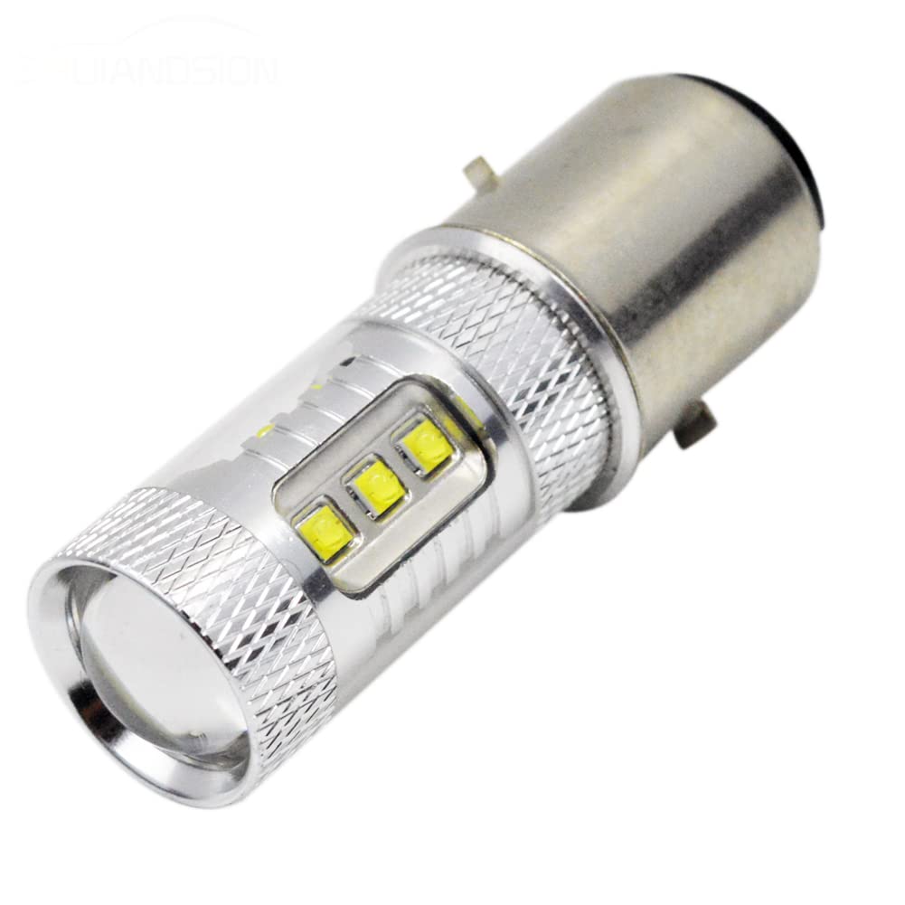 S2 Ba20d LED Phare, Ampoule De Phare De Moto à LED, DC12V/24V 20W Haut
