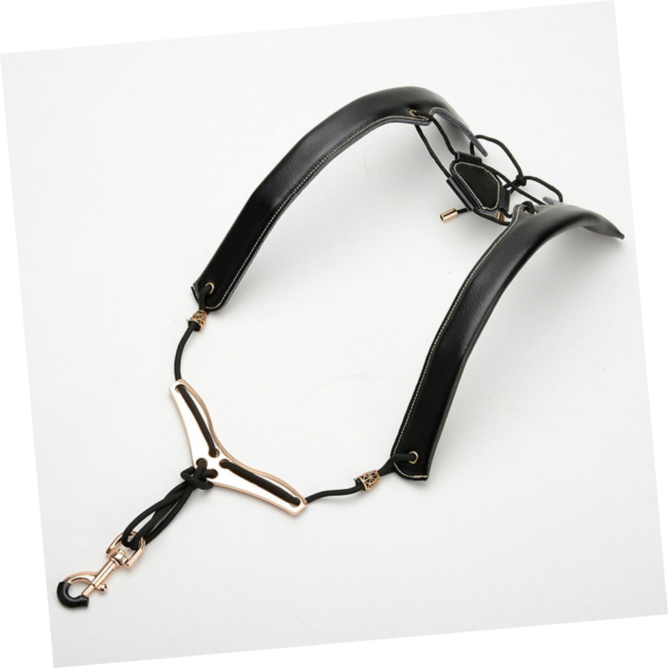 Imbragatura per Sax Contralto, Accessori Sassofono Doppia Spalla, Cuoio e Nylon, Regolabile, Nero, Cinghie per Borse per Uso Quotidiano Stili multipli