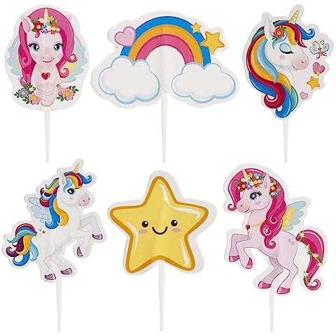 dekora - Kit to Make and Decorate Thesia Unicorn Cupcakes on Paper - 6 Models 30 Units Cover