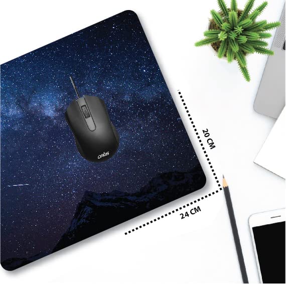 woopme® Stars in Sky Mouse Pad Printed Anti Skid Computer Accessories Laptop PC Gaming Professional Mouse pad (20 x 24 CMs) - Image 2