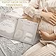 MilaBoo® Unser Wunder Erinnerungsbuch Hardcover Gold I Liebevoll gestaltetes Babyalbum für das erste Jahr I besonderes Geschenk zur Geburt