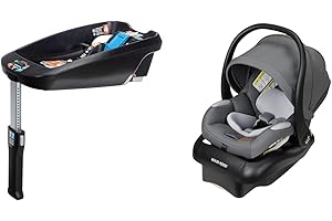 Maxi Cosi Infant Car Seat Base and Mico Luxe Carrier: Stone Glow